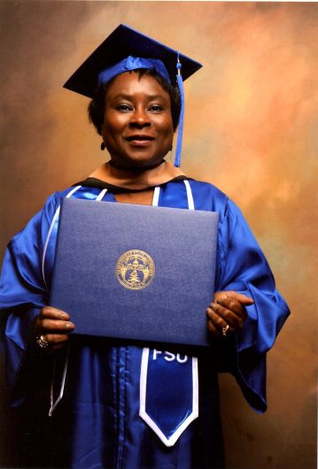 She Just GLOWS With Pride . . . Another Accomplishment. Fayetteville State University 2012.